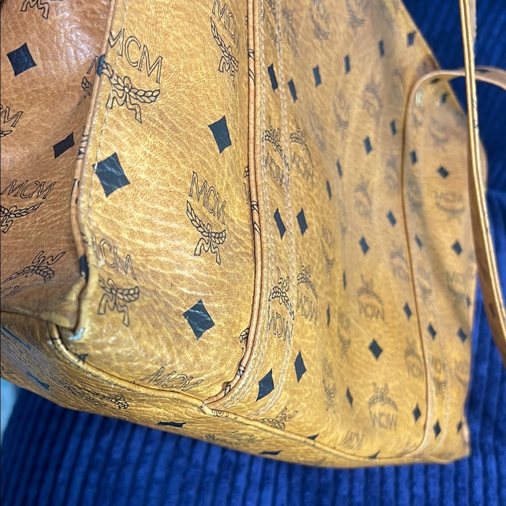 MCM Brown Leather Tote Bag - Picture 10 of 15